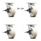 Service Caster 6 Inch Kingpinless Nylon Wheel Caster Brakes 2 Swivel Locks, 4PK SCC-KP30S620-NYR-SLB-BSL-2-SLB-2 - alternate 1